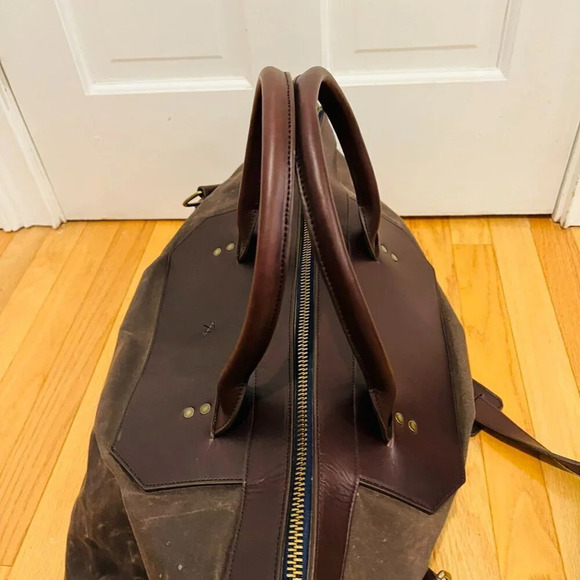 Ernest Alexander Banker's Waxed Canvas Weekend Bag NEW! - Picture 8 of 16